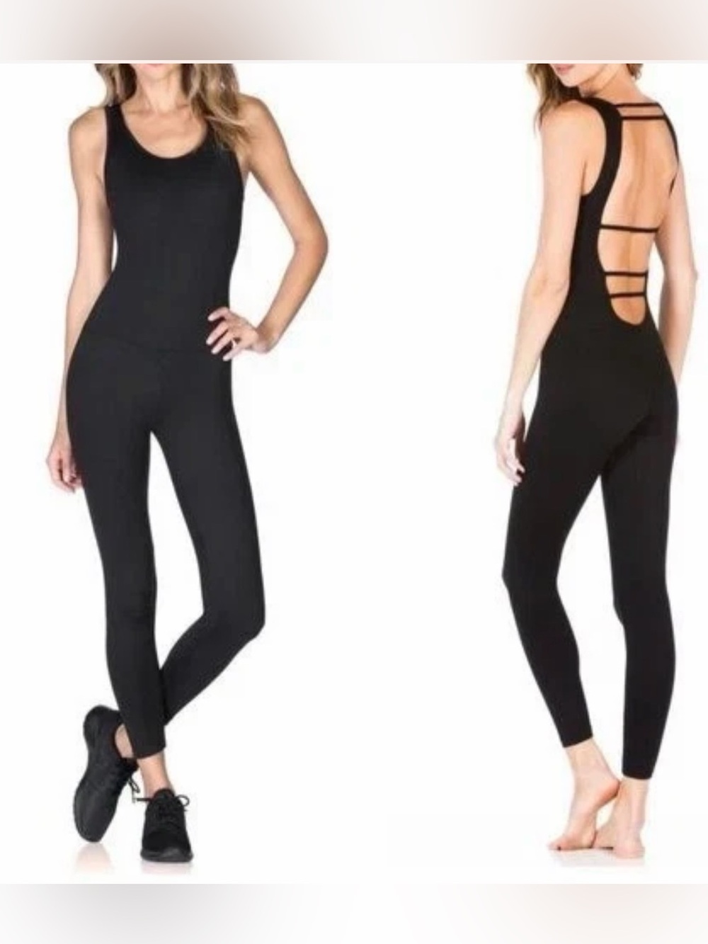 Koral Women’s Activewear One Piece Black Jumpsuit Leggings NWT Size M